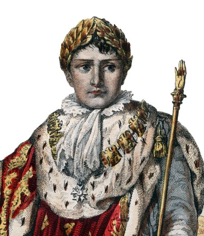 Portrait of Napoleon I, Emperor of the French, in imperial vestments by French School